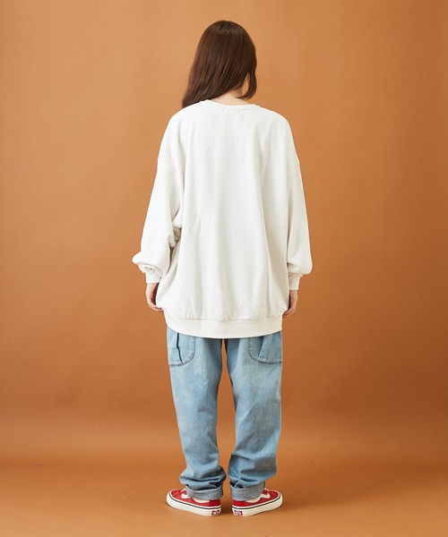 CUBE SUGAR(キューブシュガー)の「11ozデニム サイドポケット テーパードパンツ(デニムパンツ・レディース・インディゴブルー/ライトブルー・S/M)」の18枚目の写真