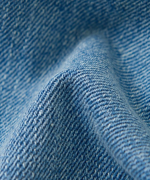 CUBE SUGAR(キューブシュガー)の「11ozデニム サイドポケット テーパードパンツ(デニムパンツ・レディース・インディゴブルー/ライトブルー・S/M)」の19枚目の写真