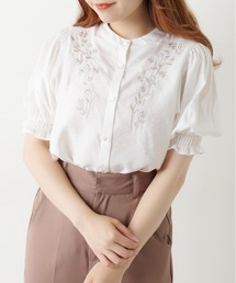 OLIVE des OLIVE | お花刺繍ブラウス(シャツ/ブラウス)