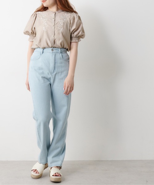 OLIVE des OLIVE（オリーブデオリーブ）の「【WEB限定】お花刺繍ブラウス（シャツ/ブラウス・レディース・オフホワイト/ブラック/ライトブラウン・FREE）」の20枚目の写真