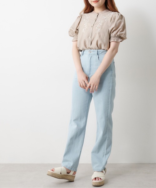 OLIVE des OLIVE（オリーブデオリーブ）の「【WEB限定】お花刺繍ブラウス（シャツ/ブラウス・レディース・オフホワイト/ブラック/ライトブラウン・FREE）」の21枚目の写真