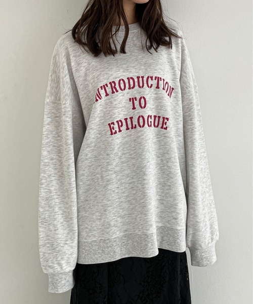 EPIMI E'PIMMY(エピミエピミー)の「《ユニセックス》ヴィンテージレタリングスウェット(スウェット・レディース・ネイビー/オフホワイト/杢グレー・MEDIUM)」の13枚目の写真