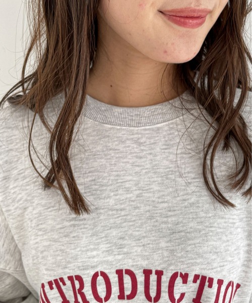 EPIMI E'PIMMY(エピミエピミー)の「《ユニセックス》ヴィンテージレタリングスウェット(スウェット・レディース・ネイビー/オフホワイト/杢グレー・MEDIUM)」の12枚目の写真