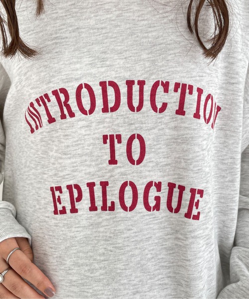 EPIMI E'PIMMY(エピミエピミー)の「《ユニセックス》ヴィンテージレタリングスウェット(スウェット・レディース・ネイビー/オフホワイト/杢グレー・MEDIUM)」の6枚目の写真