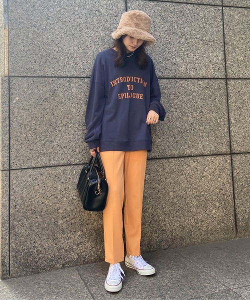 EPIMI E'PIMMY(エピミエピミー)の「《ユニセックス》ヴィンテージレタリングスウェット(スウェット・レディース・ネイビー/オフホワイト/杢グレー・MEDIUM)」の16枚目の写真