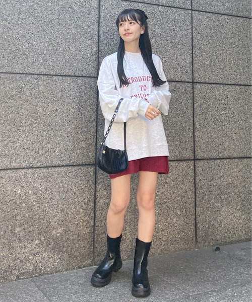 EPIMI E'PIMMY(エピミエピミー)の「《ユニセックス》ヴィンテージレタリングスウェット(スウェット・レディース・ネイビー/オフホワイト/杢グレー・MEDIUM)」の17枚目の写真