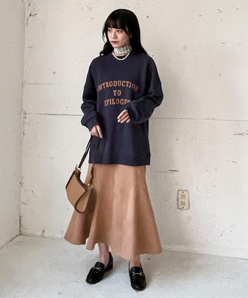 EPIMI E'PIMMY(エピミエピミー)の「《ユニセックス》ヴィンテージレタリングスウェット(スウェット・レディース・ネイビー/オフホワイト/杢グレー・MEDIUM)」の20枚目の写真