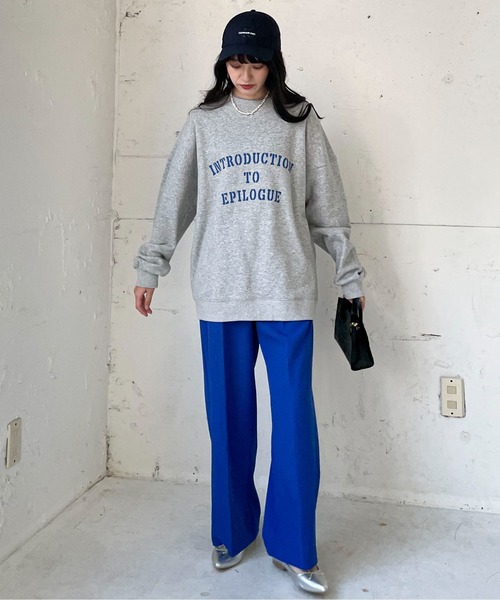 EPIMI E'PIMMY(エピミエピミー)の「《ユニセックス》ヴィンテージレタリングスウェット(スウェット・レディース・ネイビー/オフホワイト/杢グレー・MEDIUM)」の19枚目の写真