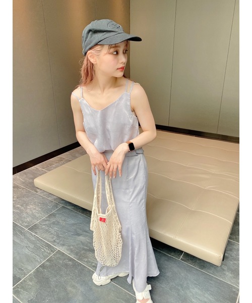 jumelle（ジュメロ）の「キャミセットワンピース（ワンピース・レディース・ベージュ/グレー・SMALL/MEDIUM）」の5枚目の写真