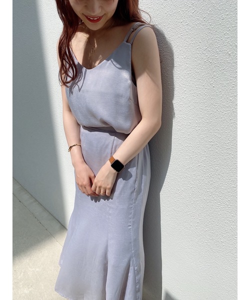 jumelle（ジュメロ）の「キャミセットワンピース（ワンピース・レディース・ベージュ/グレー・SMALL/MEDIUM）」の13枚目の写真