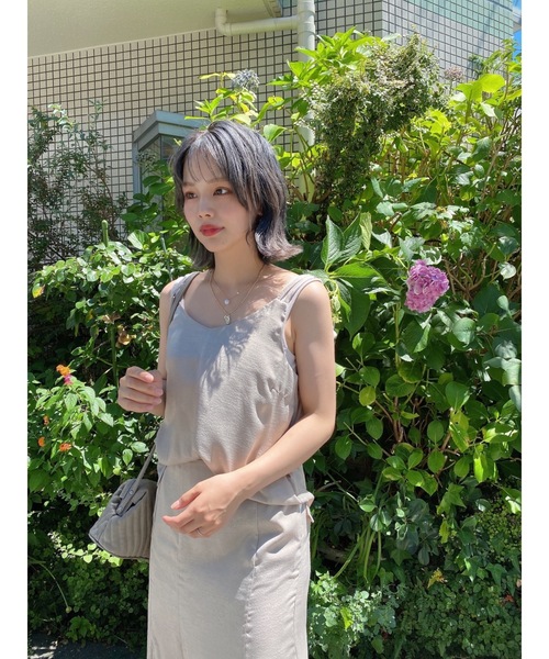 jumelle（ジュメロ）の「キャミセットワンピース（ワンピース・レディース・ベージュ/グレー・SMALL/MEDIUM）」の6枚目の写真
