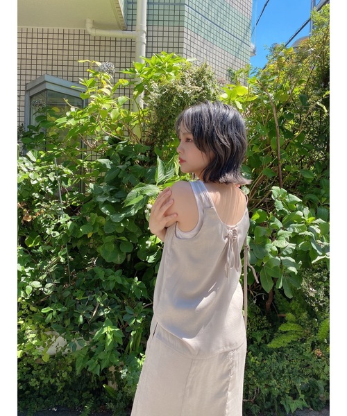 jumelle（ジュメロ）の「キャミセットワンピース（ワンピース・レディース・ベージュ/グレー・SMALL/MEDIUM）」の17枚目の写真