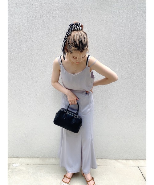 jumelle（ジュメロ）の「キャミセットワンピース（ワンピース・レディース・ベージュ/グレー・SMALL/MEDIUM）」の22枚目の写真