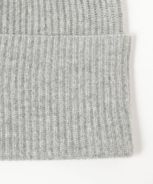 BEAMS（ビームス）の「BEAMS / カシミヤ ビック ワッチキャップ（ニットキャップ/ビーニー・メンズ・ネイビー/グレー/グリーン・ONE SIZE）」の4枚目の写真