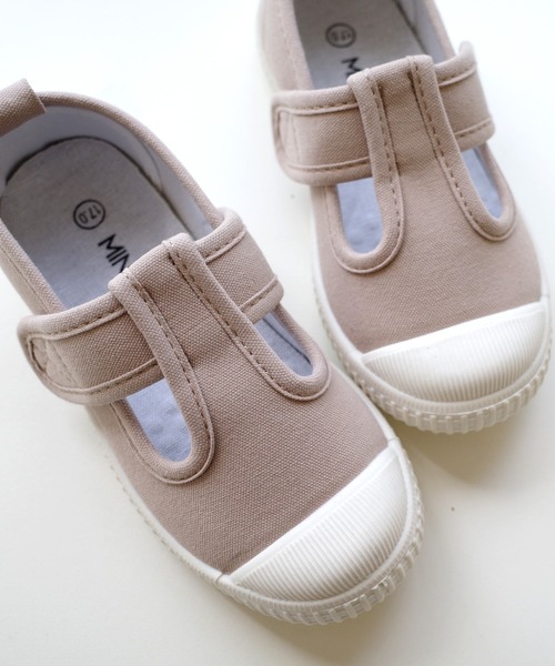 AmiAmi(アミアミ)の「Tストラップキッズスニーカー(スニーカー・キッズ・グレイッシュベージュ/イエロー/ホワイト×ブラック・14.5cm/16.5cm/16cm/15cm/17cm/18cm)」の8枚目の写真