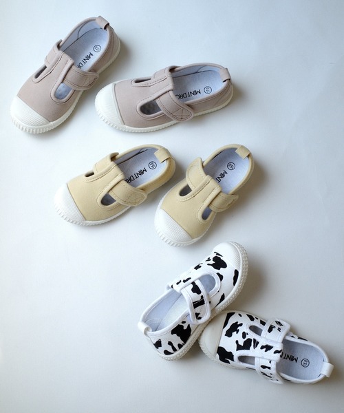 AmiAmi(アミアミ)の「Tストラップキッズスニーカー(スニーカー・キッズ・グレイッシュベージュ/イエロー/ホワイト×ブラック・14.5cm/16.5cm/16cm/15cm/17cm/18cm)」の13枚目の写真