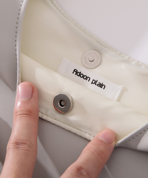 Adoon plain（アドーンプレーン）の「【Adoon plain】フェイクレザートートバッグ（トートバッグ・メンズ・ブラック/グレー・FREE）」の14枚目の写真