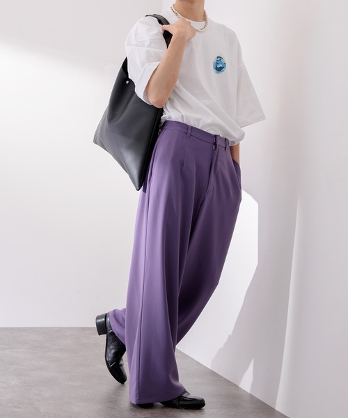 Adoon plain（アドーンプレーン）の「【Adoon plain】フェイクレザートートバッグ（トートバッグ・メンズ・ブラック/グレー・FREE）」の4枚目の写真