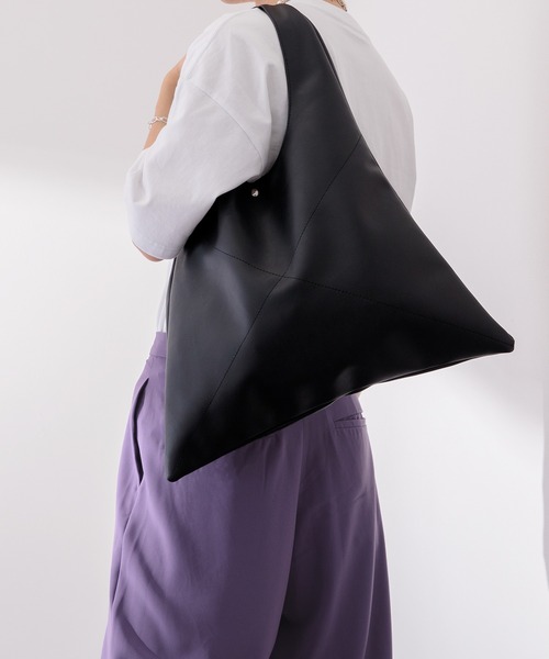 Adoon plain（アドーンプレーン）の「【Adoon plain】フェイクレザートートバッグ（トートバッグ・メンズ・ブラック/グレー・FREE）」の15枚目の写真