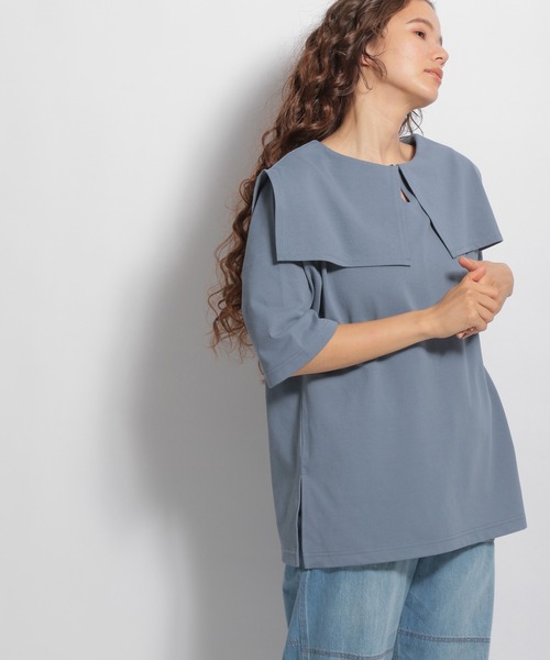 ニコアンドcolorTシャツ＆misayo フルドキプルオーバー　2点セット 楽天市場】【SALE／40%OFF】ハーフZIPラインニットプルオーバー