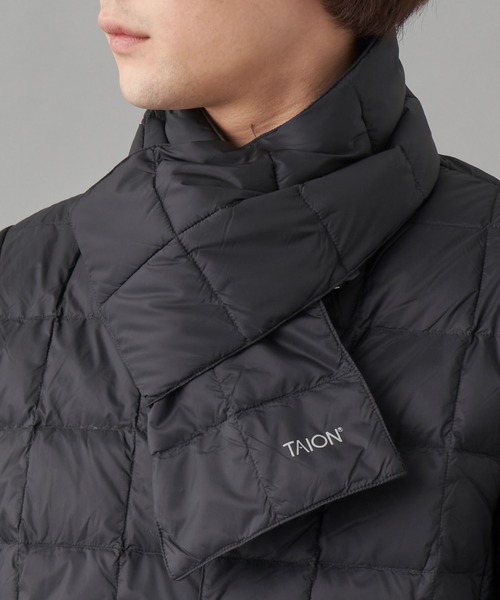 TAION（タイオン）の「TAION BASIC DOWN MUFFLER (TAION-201A)（マフラー・メンズ・ブラック/ネイビー・FREE）」の3枚目の写真