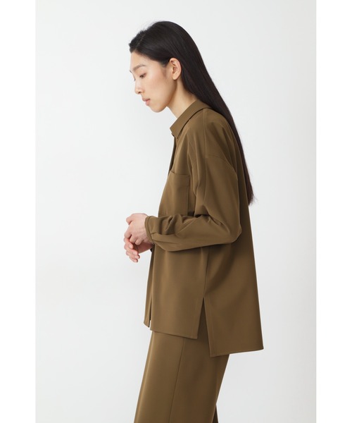 human woman（ヒューマンウーマン）の「◆T/R２WAYストレッチブラウス（シャツ/ブラウス・レディース・ブラウン/グレー系その他・MEDIUM）」の6枚目の写真