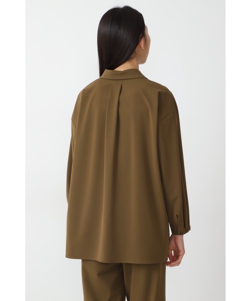 human woman（ヒューマンウーマン）の「◆T/R２WAYストレッチブラウス（シャツ/ブラウス・レディース・ブラウン/グレー系その他・MEDIUM）」の7枚目の写真