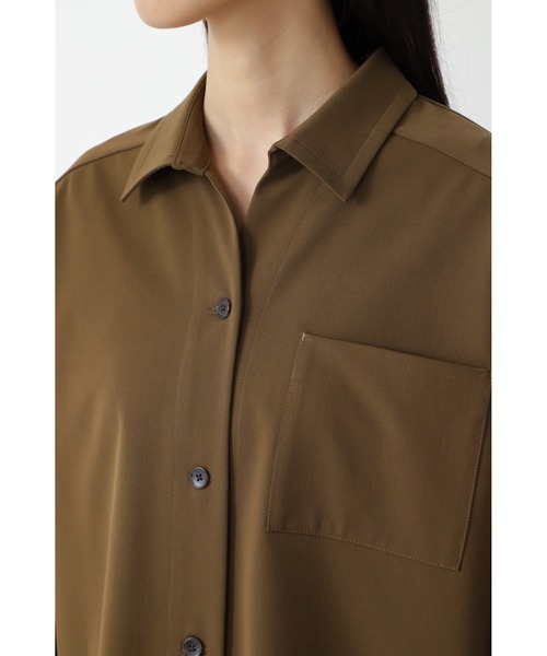 human woman（ヒューマンウーマン）の「◆T/R２WAYストレッチブラウス（シャツ/ブラウス・レディース・ブラウン/グレー系その他・MEDIUM）」の8枚目の写真