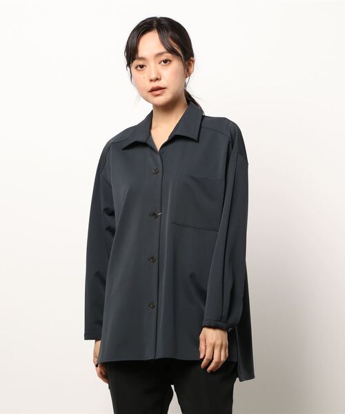 human woman（ヒューマンウーマン）の「◆T/R２WAYストレッチブラウス（シャツ/ブラウス・レディース・ブラウン/グレー系その他・MEDIUM）」の17枚目の写真