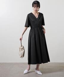 UNITED ARROWS | ＜UNITED ARROWS＞カシュクール ショートスリーブ ワンピース B(ワンピース)