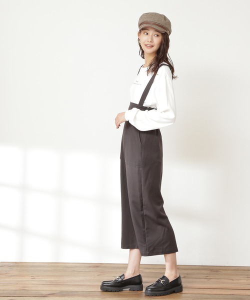 N.(N. Natural Beauty Basic)(エヌエヌナチュラルビューティーベーシック)の「◆サスペンダー付タイトスカート(スカート・レディース・ブルーグリーン/スミクロ・MEDIUM)」の3枚目の写真