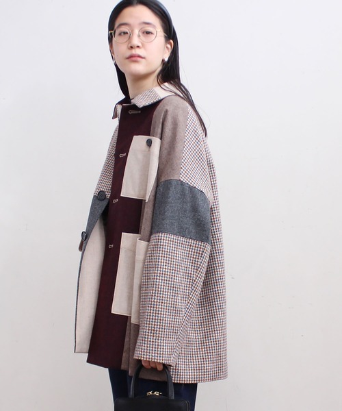 fig London(フィグロンドン)の「tweed mix BZ(ブルゾン・レディース・レッド/グリーン・FREE)」の14枚目の写真