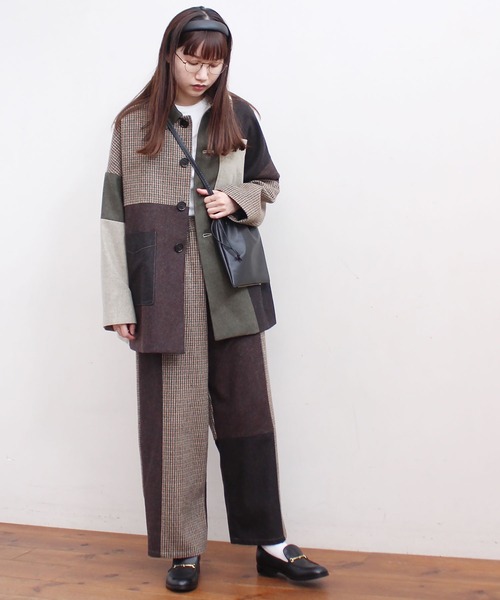 fig London(フィグロンドン)の「tweed mix BZ(ブルゾン・レディース・レッド/グリーン・FREE)」の22枚目の写真