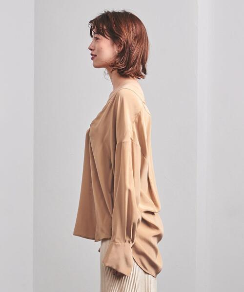 EQUIPMENT(エキップモン)の「<EQUIPMENT(エキップモン)>Vネック ブラウス ■■■(シャツ/ブラウス・レディース・ブラック/ライトピンク・XS/S)」の4枚目の写真