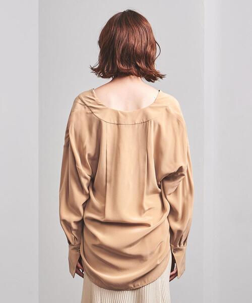 EQUIPMENT(エキップモン)の「<EQUIPMENT(エキップモン)>Vネック ブラウス ■■■(シャツ/ブラウス・レディース・ブラック/ライトピンク・XS/S)」の5枚目の写真