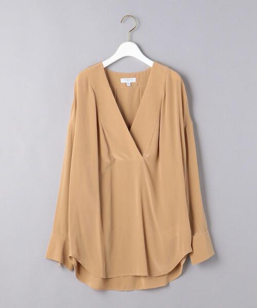 EQUIPMENT(エキップモン)の「<EQUIPMENT(エキップモン)>Vネック ブラウス ■■■(シャツ/ブラウス・レディース・ブラック/ライトピンク・XS/S)」の14枚目の写真