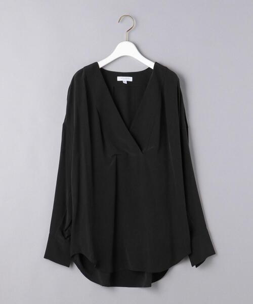 EQUIPMENT(エキップモン)の「<EQUIPMENT(エキップモン)>Vネック ブラウス ■■■(シャツ/ブラウス・レディース・ブラック/ライトピンク・XS/S)」の13枚目の写真