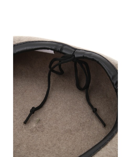 JILL STUART（ジルスチュアート）の「◆バスクベレー（ハンチング/ベレー帽・レディース・ブラック/ベージュ・FREE）」の4枚目の写真