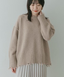 KBF+ | KBF+　ダメージオーバーニット∴(ニット/セーター)