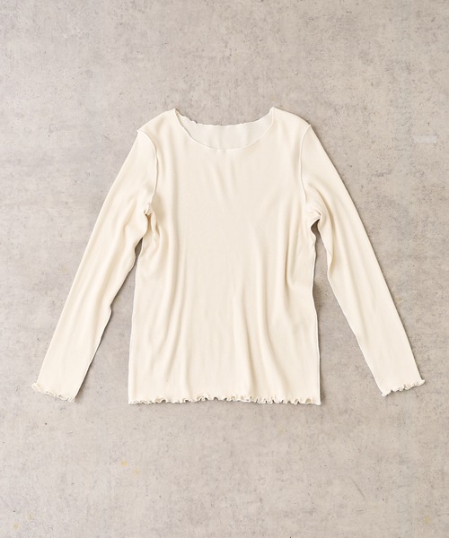 PUAL CE CIN（ピュアルセシン）の「テレコメロウロングスリーブ（Tシャツ/カットソー・レディース・ブラック系その他/ベージュ系その他/ブラック系その他2/ベージュ系その他2・FREE）」の20枚目の写真