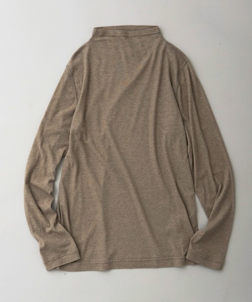 note et silence (ノートエシロンス)の「【 AMB100貨 】ボトルネック長袖Tシャツ 120/2フライス(Tシャツ/カットソー・レディース・グレー/ホワイト/ブラック・FREE)」の3枚目の写真