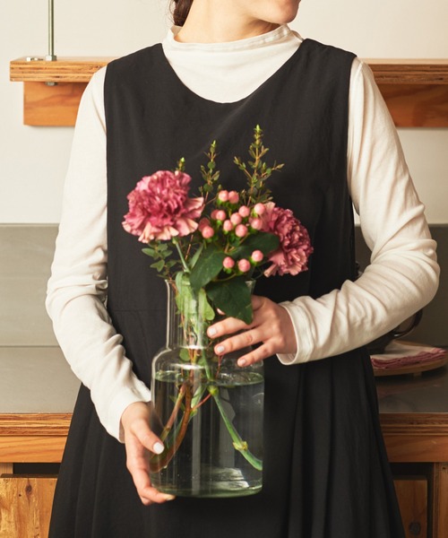 note et silence (ノートエシロンス)の「【 AMB100貨 】ボトルネック長袖Tシャツ 120/2フライス(Tシャツ/カットソー・レディース・グレー/ホワイト/ブラック・FREE)」の12枚目の写真