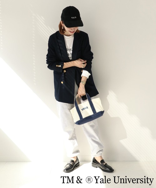 Simplicite（サンプリシテ）の「College ミニトート◆（トートバッグ・レディース・ネイビー/ブラウン/レッド・FREE）」の4枚目の写真