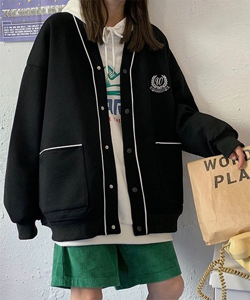 WESTBOY（ウエストボーイ）の「【WB ORIGINALS】Drop Shoulder Sweat Sport Cardigan WO21W3TP08（カーディガン/ボレロ・メンズ・ブラック/ブルー/グレー・M/XL/L）」の17枚目の写真