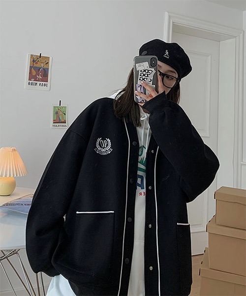 WESTBOY（ウエストボーイ）の「【WB ORIGINALS】Drop Shoulder Sweat Sport Cardigan WO21W3TP08（カーディガン/ボレロ・メンズ・ブラック/ブルー/グレー・M/XL/L）」の21枚目の写真