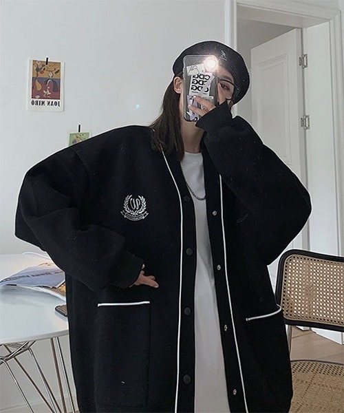WESTBOY（ウエストボーイ）の「【WB ORIGINALS】Drop Shoulder Sweat Sport Cardigan WO21W3TP08（カーディガン/ボレロ・メンズ・ブラック/ブルー/グレー・M/XL/L）」の22枚目の写真