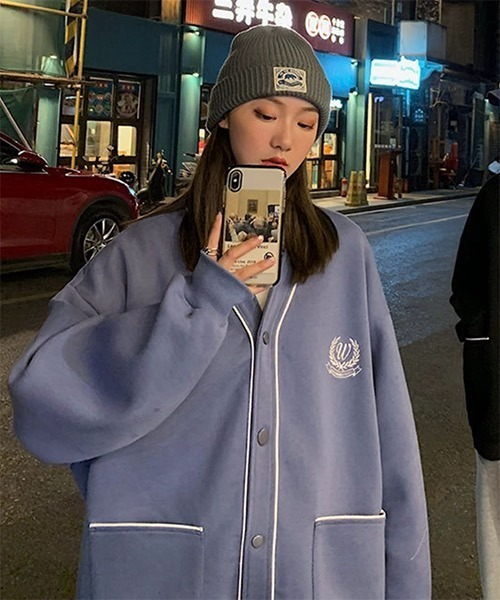 WESTBOY（ウエストボーイ）の「【WB ORIGINALS】Drop Shoulder Sweat Sport Cardigan WO21W3TP08（カーディガン/ボレロ・メンズ・ブラック/ブルー/グレー・M/XL/L）」の10枚目の写真