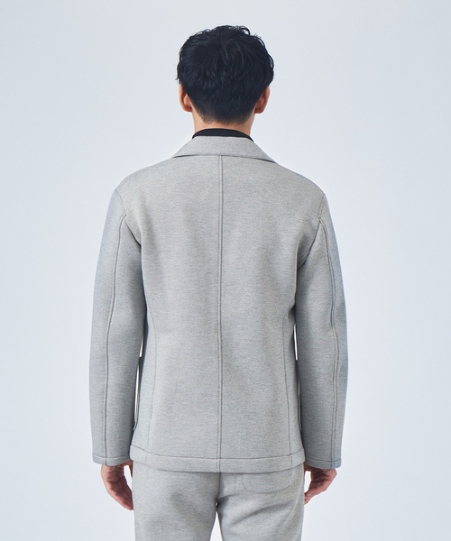 ABAHOUSE GRAY(アバハウスグレイ)の「【セットアップ対応】ダブルフェイス ツイル柄 ポンチ ジャケット(テーラードジャケット・メンズ・ネイビー/ブラック/ライトグレー・46/50/48)」の6枚目の写真