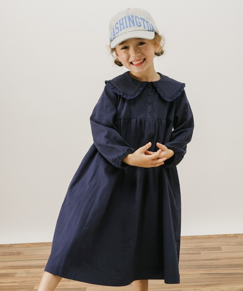 BAYFLOW（ベイフロー）の「[KIDS]エリツキワンピース（ワンピース・キッズ・ネイビー/ブラウン/オフホワイト・110cm/100cm/120cm/130cm/140cm）」の16枚目の写真
