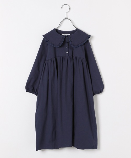 BAYFLOW（ベイフロー）の「[KIDS]エリツキワンピース（ワンピース・キッズ・ネイビー/ブラウン/オフホワイト・110cm/100cm/120cm/130cm/140cm）」の5枚目の写真